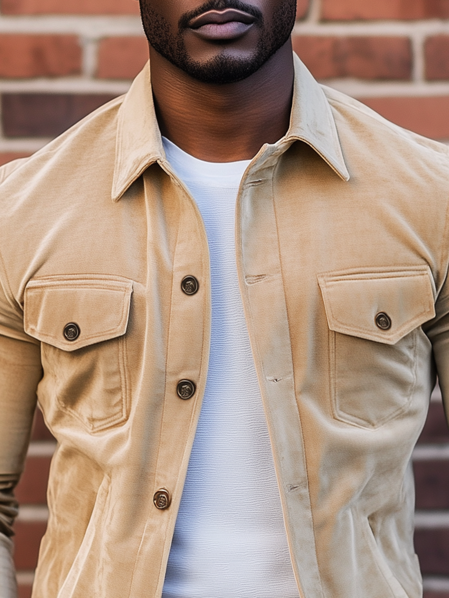 Men's High Quality Suede Jacket 9904640295096