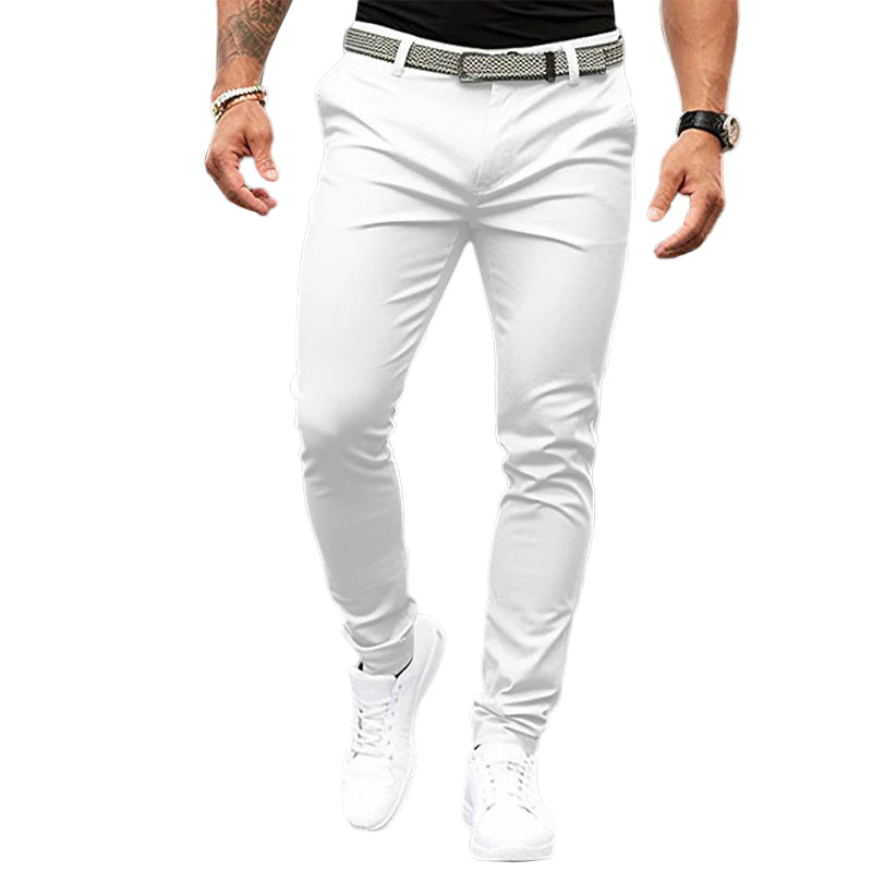 Men's Trousers Front Pocket Plain Comfort Breathable Casual Daily Holiday Fashion Basic Casual Pants 9888555598008