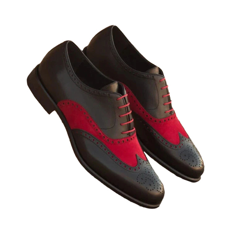 Men's Vintage Stitching Strappy Pointed Toe Oxford Shoes 9888555466936