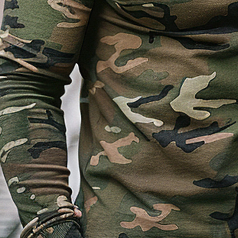 Men's Outdoor Camouflage Stand Collar Sweatshirt 9899736989880