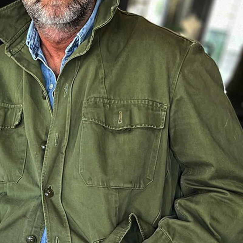 Men's Casual Vintage Lapel Pocket Jacket 9261088866488