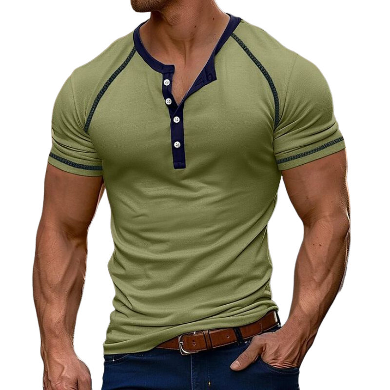 Men's Spring Fashion Casual Slim Fit Cotton Short Sleeve T-shirt 9940335427768