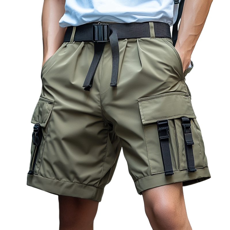 Men's Casual Outdoor Waterproof Big Pocket Cargo Shorts 9951470223544