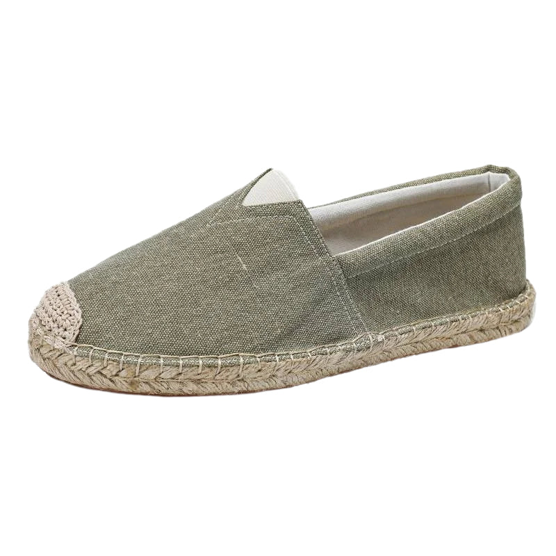 Men's Casual Solid Slip On Linen Canvas Shoes 9949457678520