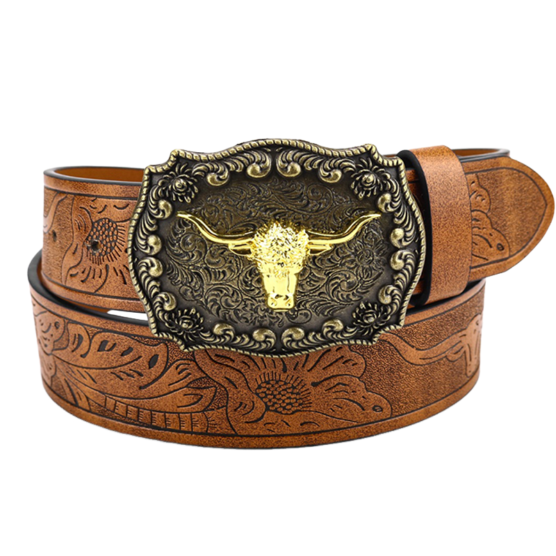 Men's Vintage Western Cowboy Belt 9891529097400