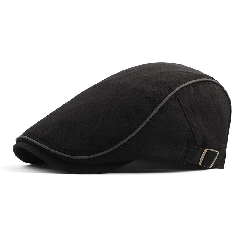 Men's Casual Cotton Breathable Colorblock Trim Beret 9893976441016