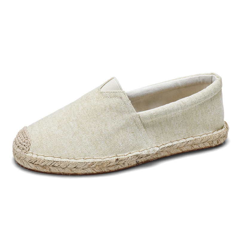 Men's Casual Solid Slip On Linen Canvas Shoes 9949457678520