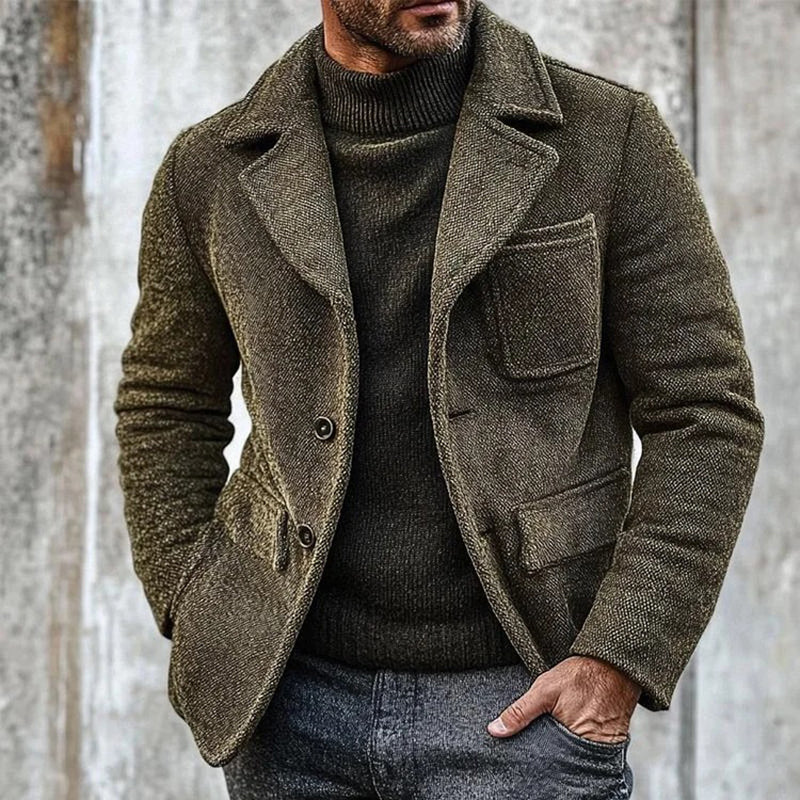 Men's Vintage Blend Single Breasted Jacket 9885797318840