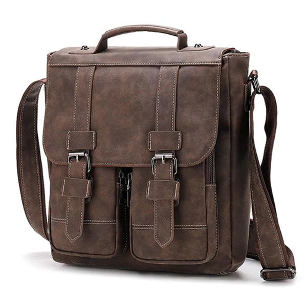 VINTAGE FASHION LEATHER MULTI-POCKET FLAP BAG 9262188167352