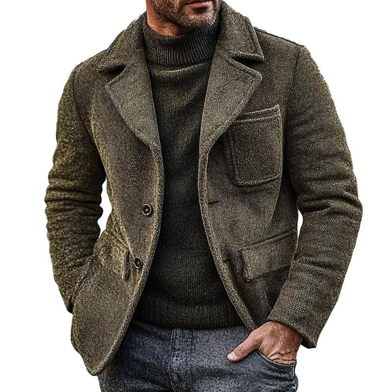 Men's Vintage Blend Single Breasted Jacket 9885797318840