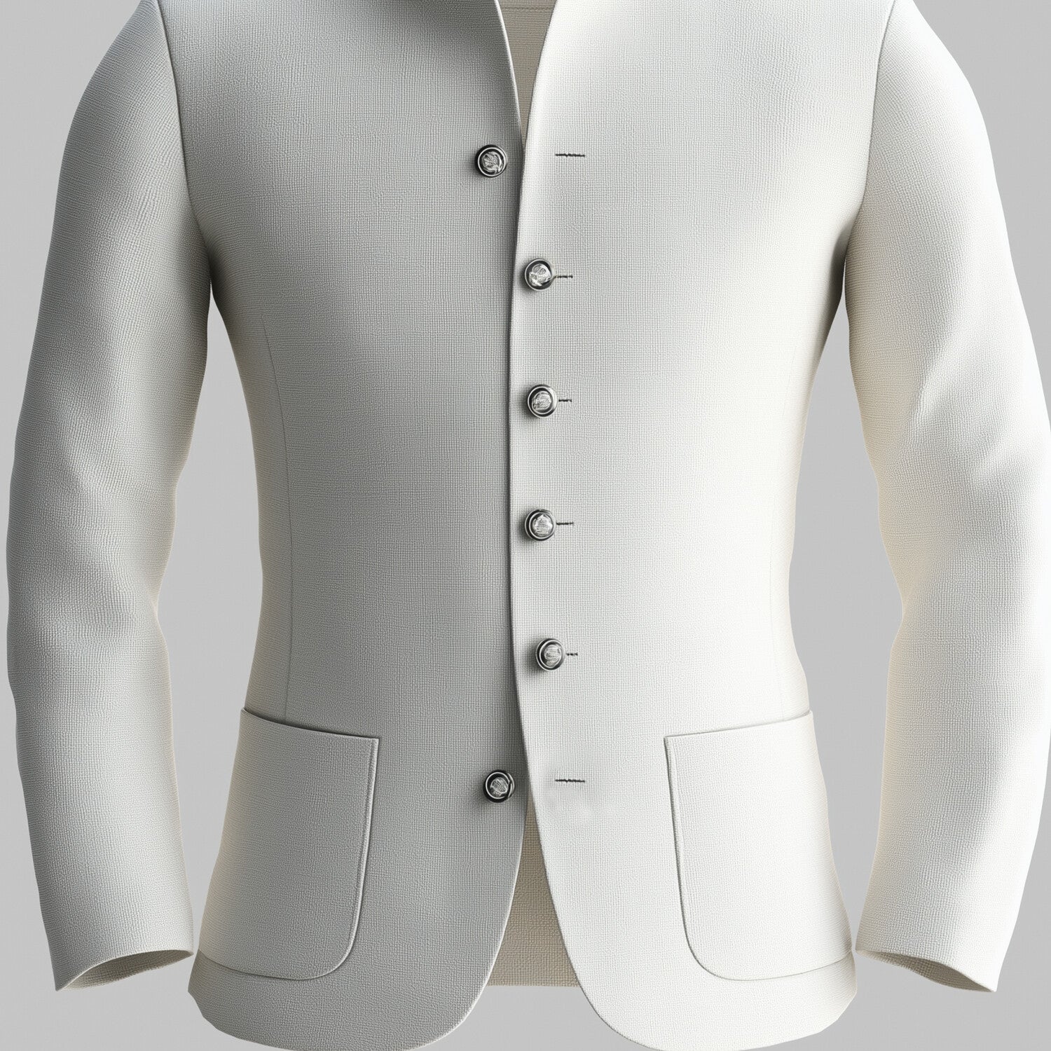 Men's Stand Collar Long Sleeve Single Breasted Patch Pocket Jacket 9953099579576