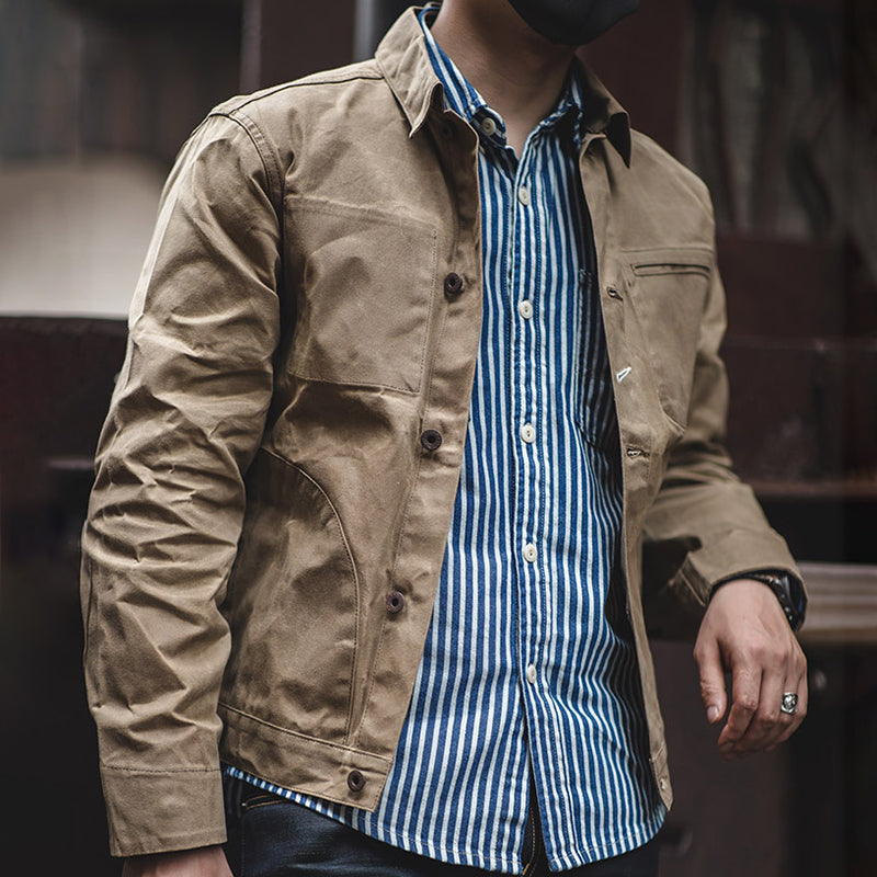 Men's Lapel Single Button Canvas 9878596616376