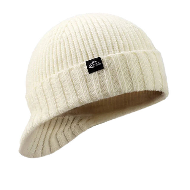 Casual Knit Beanies Short-Brimmed Peaked Cap 9888551600312
