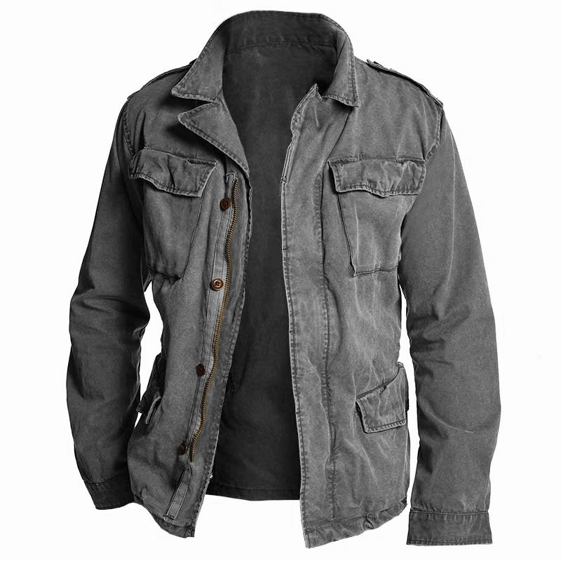 Men's Vintage Casual Workwear Field Jacket 9261077627064