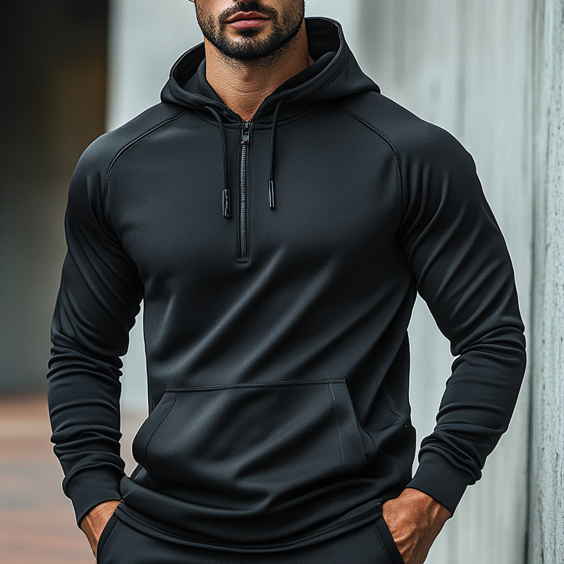 Men's Casual Sports Quick-drying Long-sleeved Hoodie 9899713560760