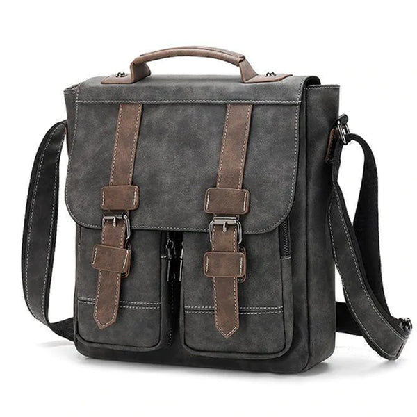 VINTAGE FASHION LEATHER MULTI-POCKET FLAP BAG 9262188167352