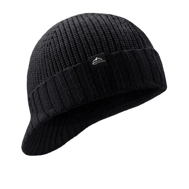 Casual Knit Beanies Short-Brimmed Peaked Cap 9888551600312
