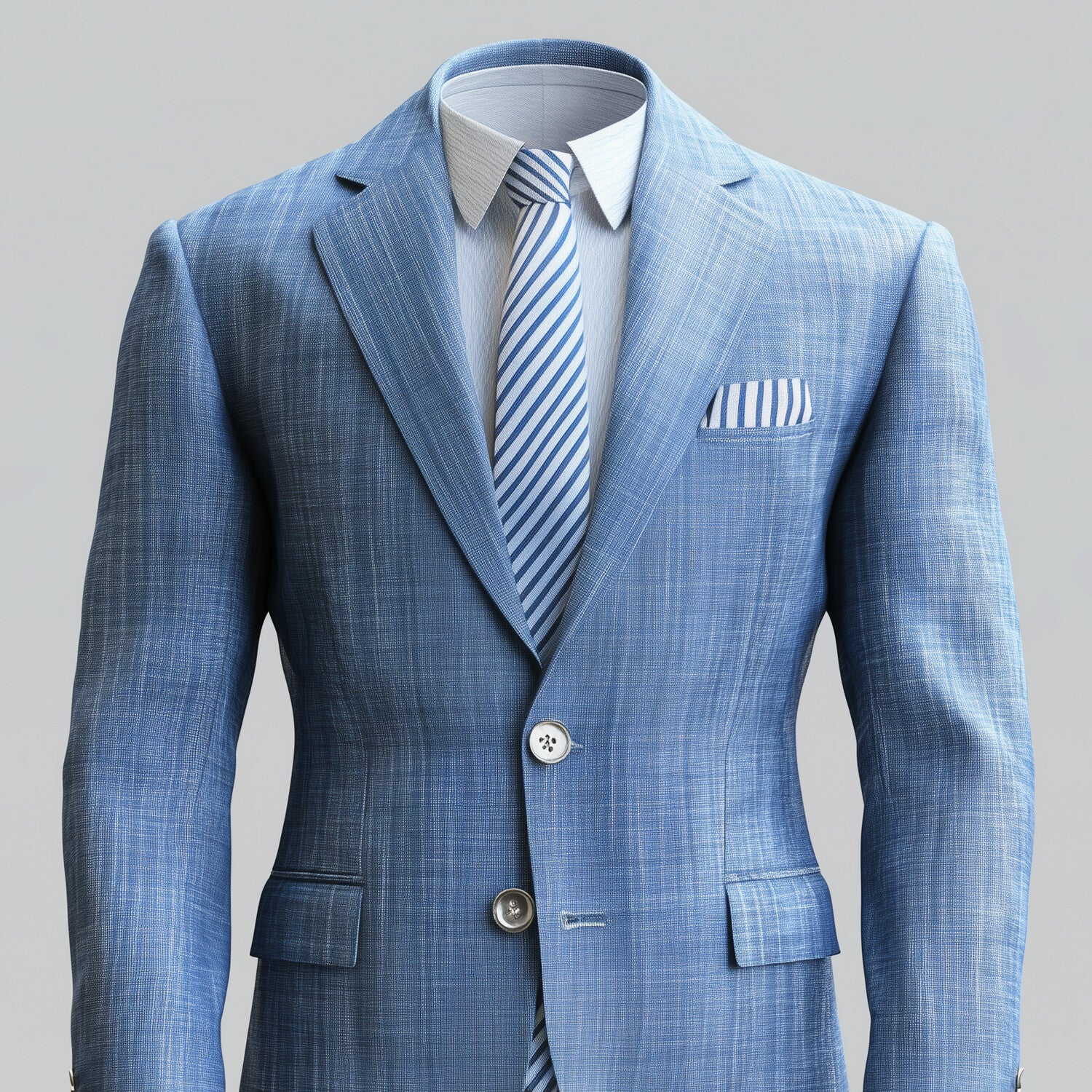 Men's Business Notch Lapel Long Sleeve Two Button Blazer 9953099088056