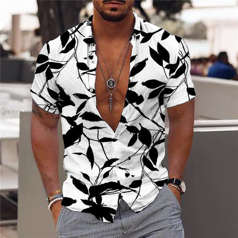 Men's Printed Outdoor Hawaiian Print Shirt 9261787644088