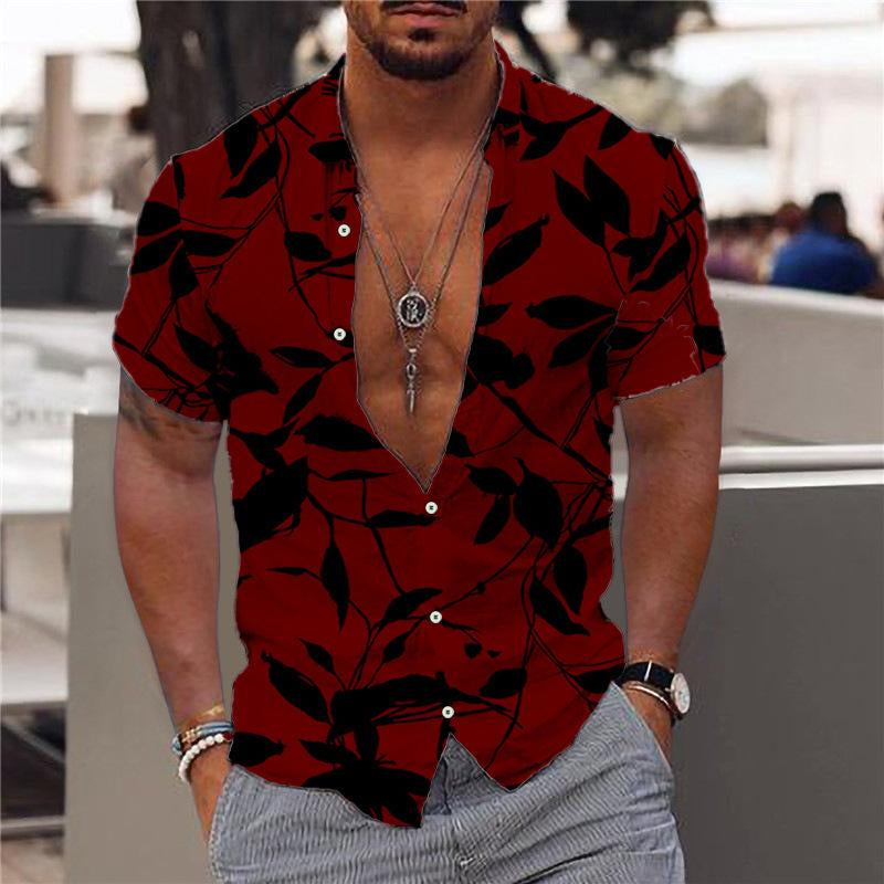 Men's Printed Outdoor Hawaiian Print Shirt 9261787644088