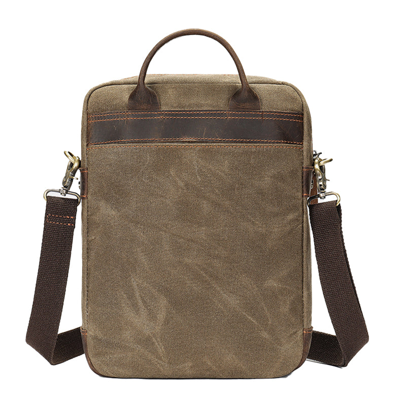 Men's Retro Leather Washed Patchwork Bag 9890061418680