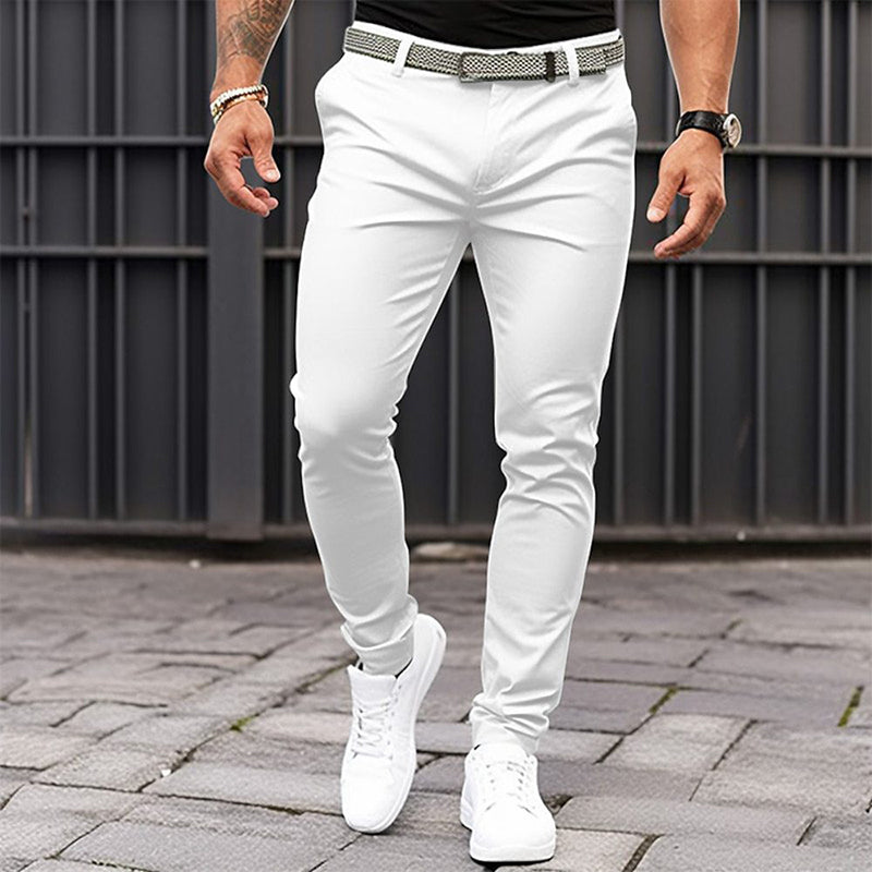 Men's Trousers Front Pocket Plain Comfort Breathable Casual Daily Holiday Fashion Basic Casual Pants 9888555598008