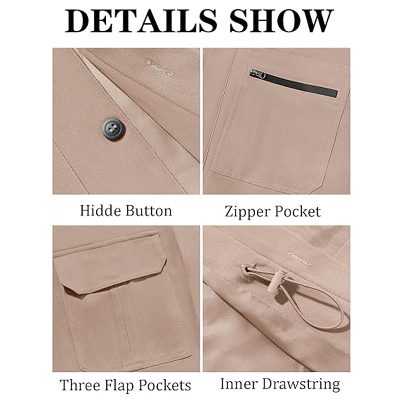 Men's Casual Lightweight Windproof Multi-pocket 9877945155768
