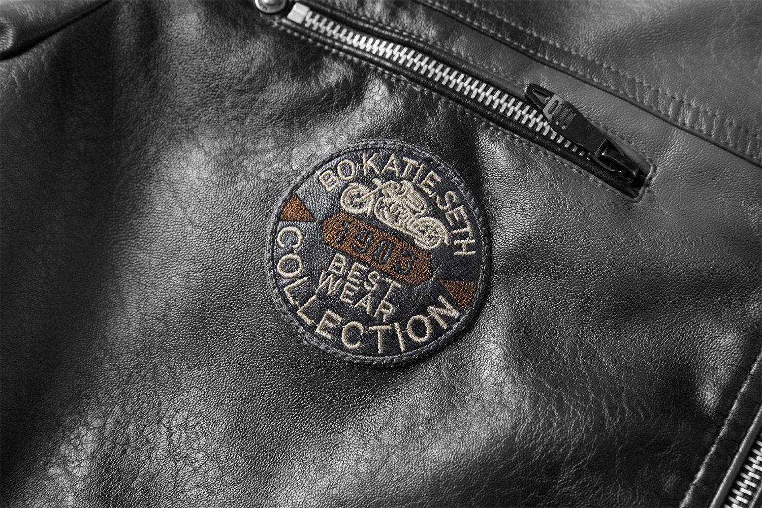 Men's Old Feeling Fleece Leather 9878597697720