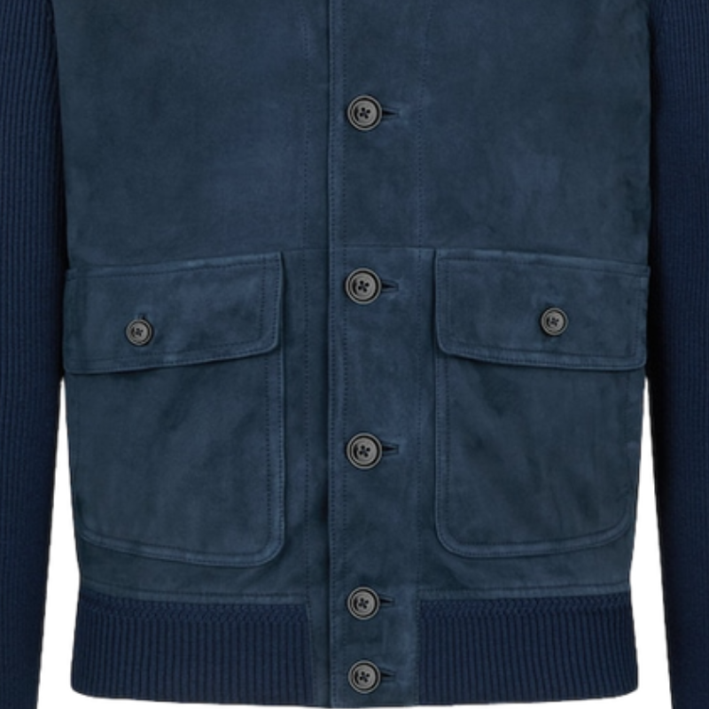Men's Vintage Fashion Suede Stand Collar Jacket 9893975982264