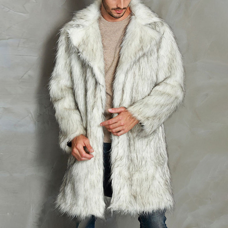 Men's Lapel Imitation Fur 9879136829624