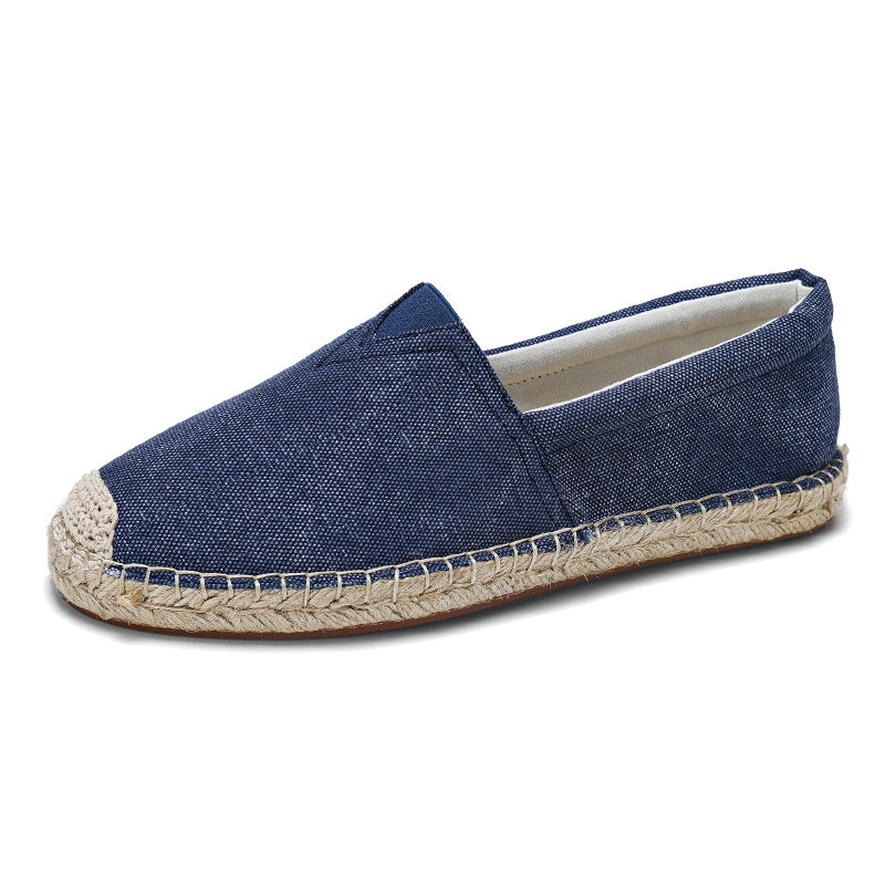Men's Casual Solid Slip On Linen Canvas Shoes 9949457678520