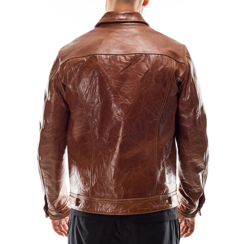 Men's Leather Pocket Lapel 9878573744312