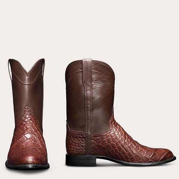 MEN'S VINTAGE CROCODILE WESTERN COWBOY BOOTS 9261846659256