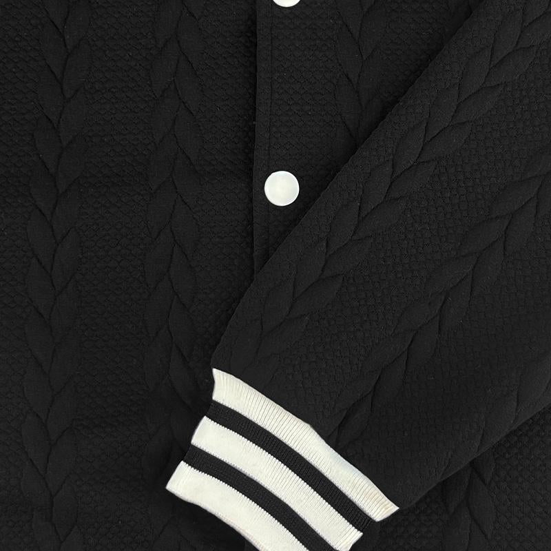 Men's Casual Single Breasted Cardigan Baseball Jacket 9261088735416