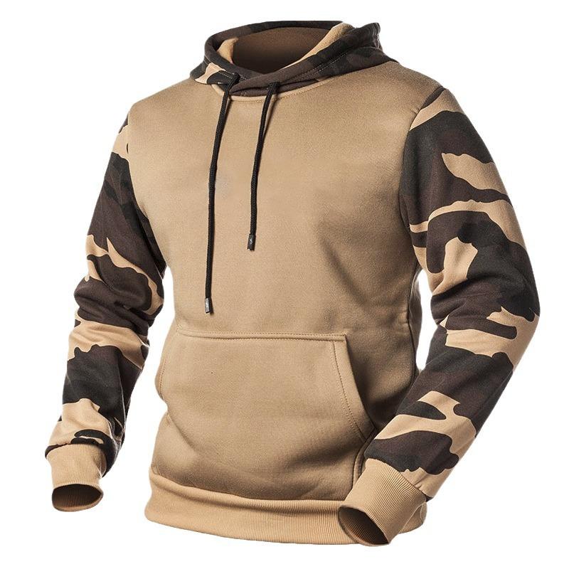 Men's Colorblock Camouflage Hoodie 9271924195512