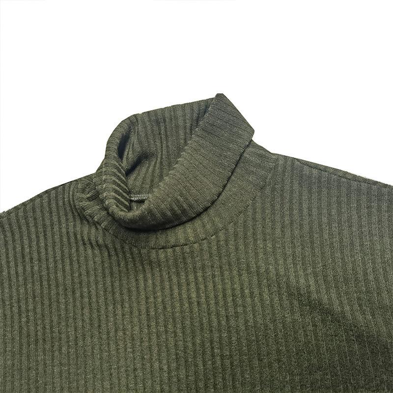 Men's Solid Color Turtleneck Sweater 9262181187768