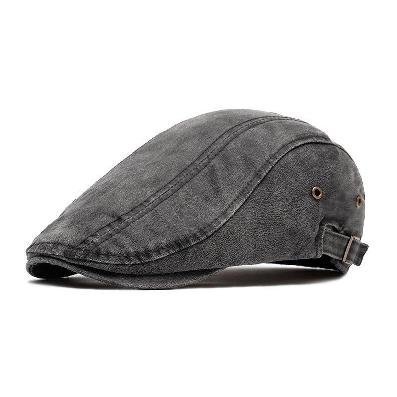 Men's Vintage Distressed Beret 9266613223608