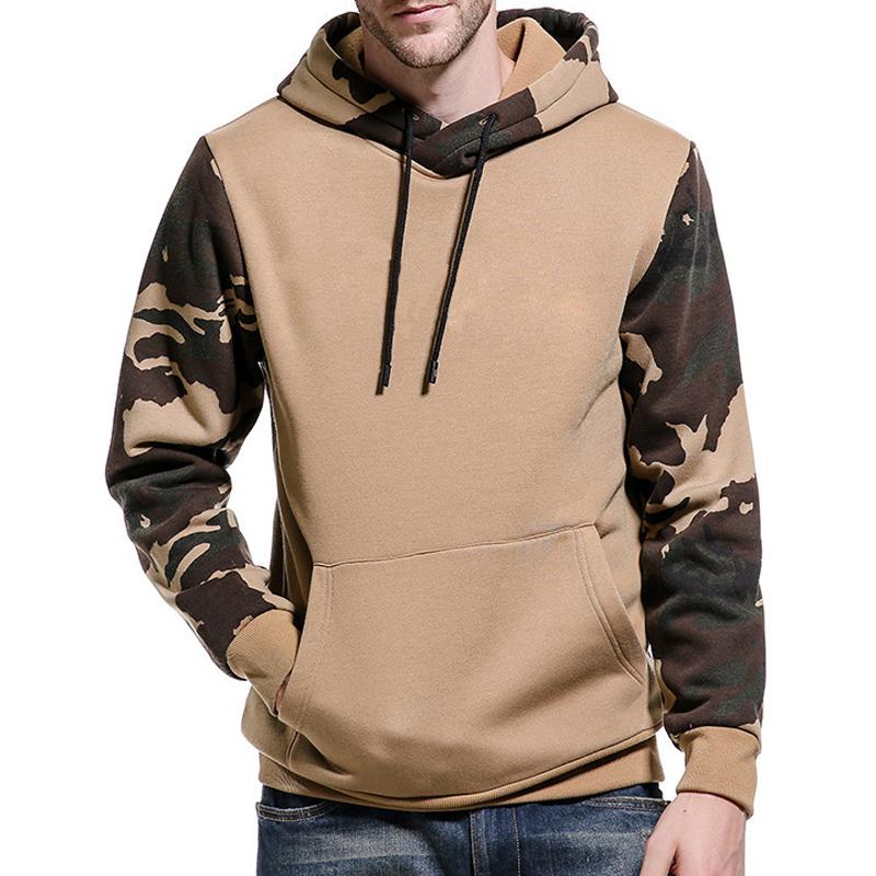Men's Colorblock Camouflage Hoodie 9271924195512