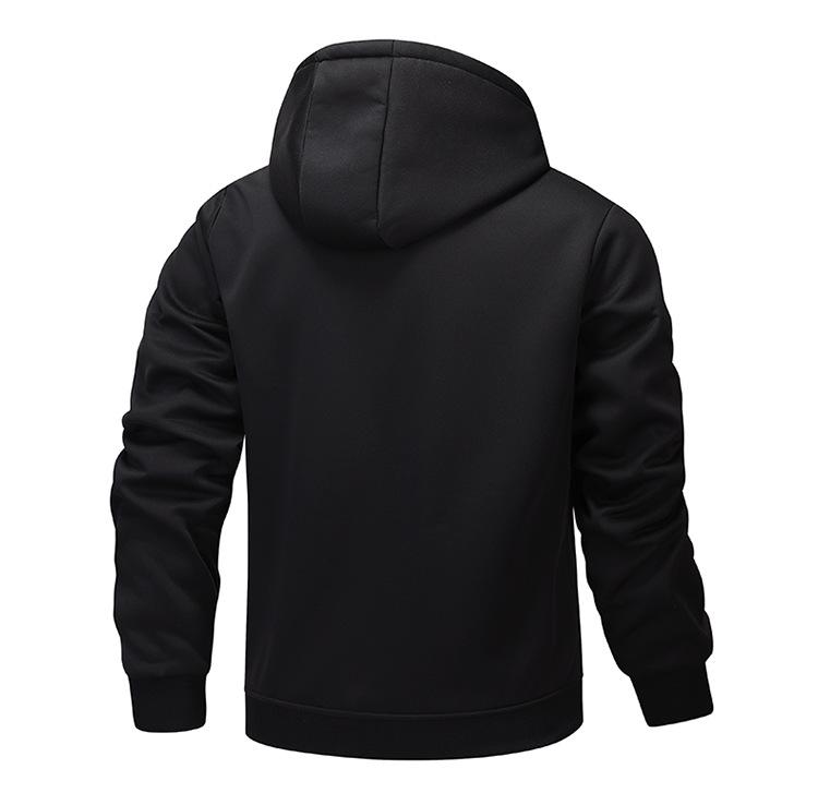 Men's Sherpa Thickened Hooded Jacket 9261092241592