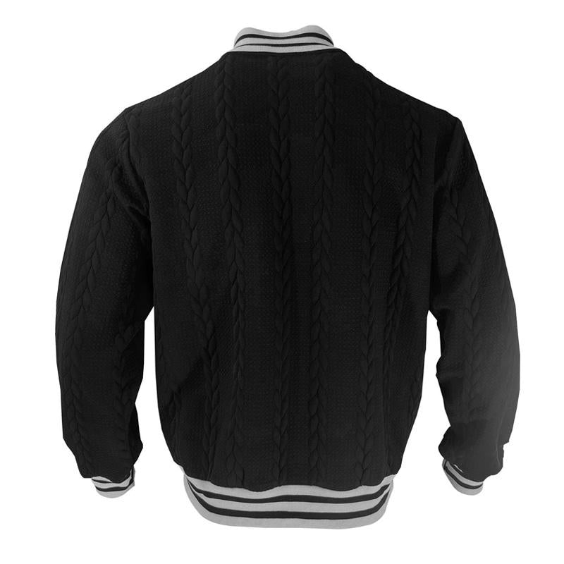 Men's Casual Single Breasted Cardigan Baseball Jacket 9261088735416