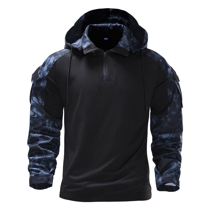 Men's Outdoor Wear-resistant Sports Camouflage Hooded Sweatshirt Jacket 9261111476408
