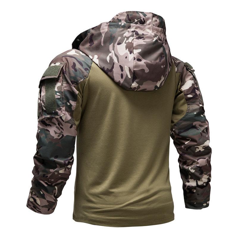 Men's Outdoor Wear-resistant Sports Camouflage Hooded Sweatshirt Jacket 9261111476408