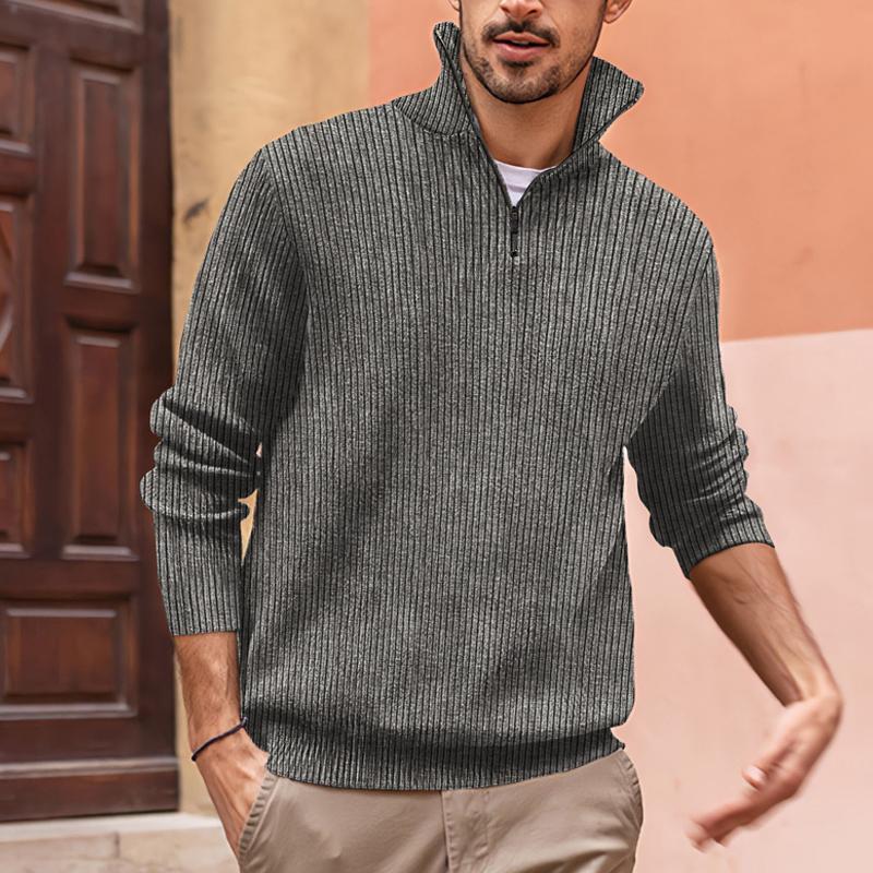 Men's Turtleneck POLO Zip Sweatshirt 9262181089464