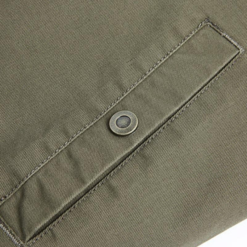 Men's Vintage Lapel Lamb Wool Thickened Warm Work Jacket 9261085098168