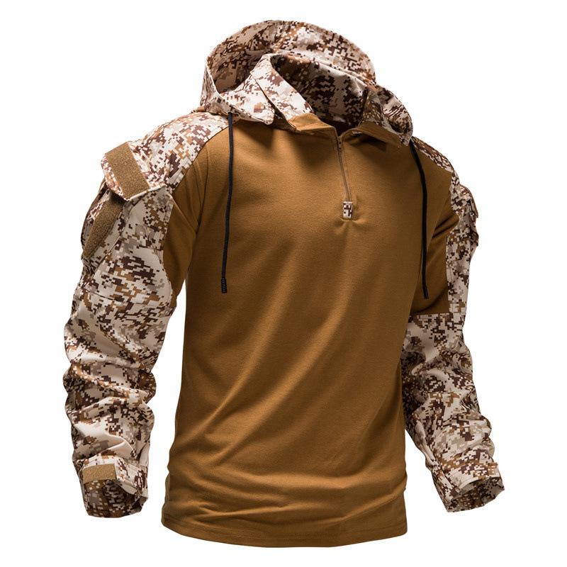 Men's Outdoor Wear-resistant Sports Camouflage Hooded Sweatshirt Jacket 9261111476408
