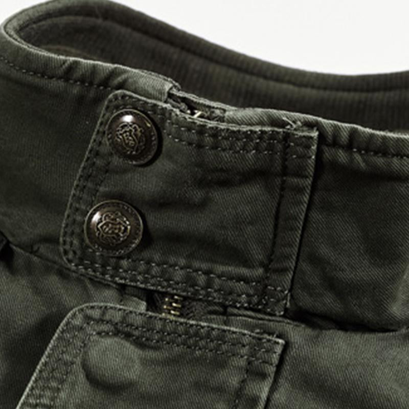 Men's Casual Cotton Stand Collar Zipper Multi-pocket Workwear Outdoor Jacket 9261082443960