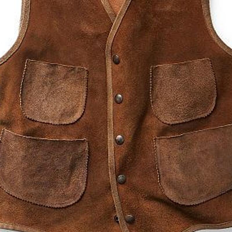Men's Vintage Brown Suede Vest 9873135108280