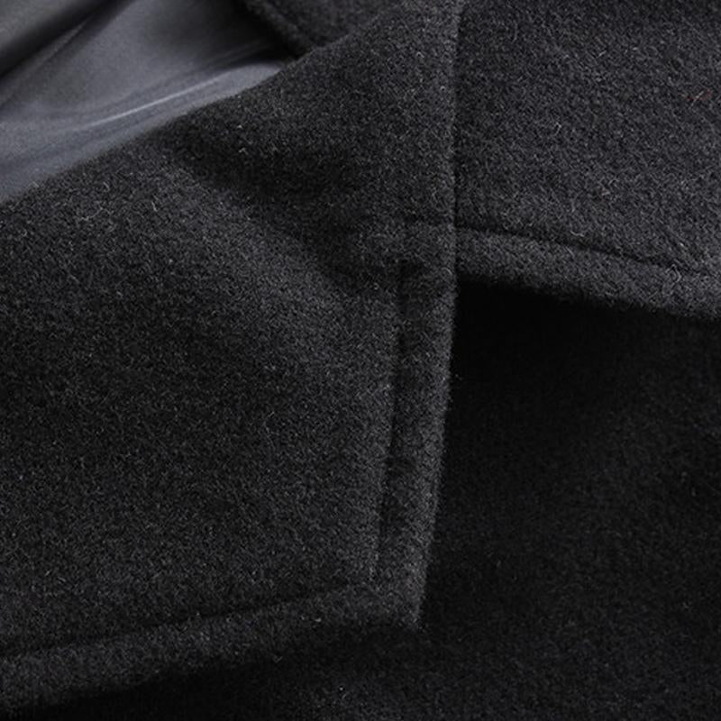 Men's Solid Color Single-breasted Trench Coat 9261101777080