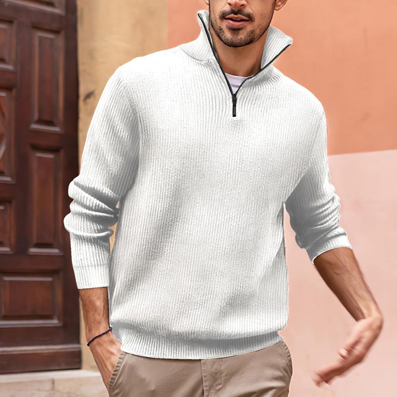 Men's Turtleneck POLO Zip Sweatshirt 9262181089464