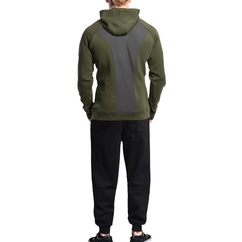 Men's Casual Sports Hooded Sweatshirt and Pants Set 9260834324664